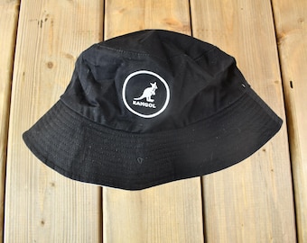 Vintage 1990s Kangol Cotton Bucket Hat / 90s Hat / Vintage Kangol Cap / Size XL