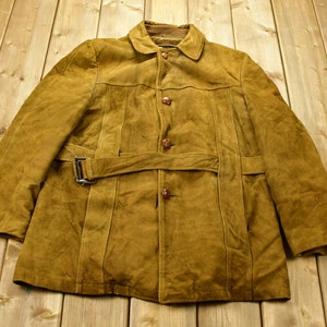 Vintage 1980s Cresco Suede Leather Jacket Size 42 / Fall Outerwear / Leather Coat / Winter Outerwear / Streetwear Fashion / Suede Jacket