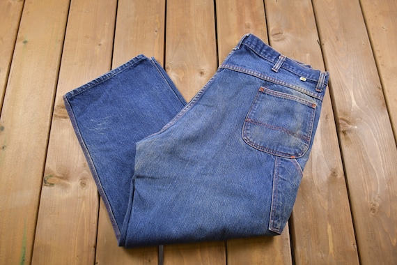Vintage 1990s Big Mac Baggy Jeans 38 X 26 Made in USA 90s