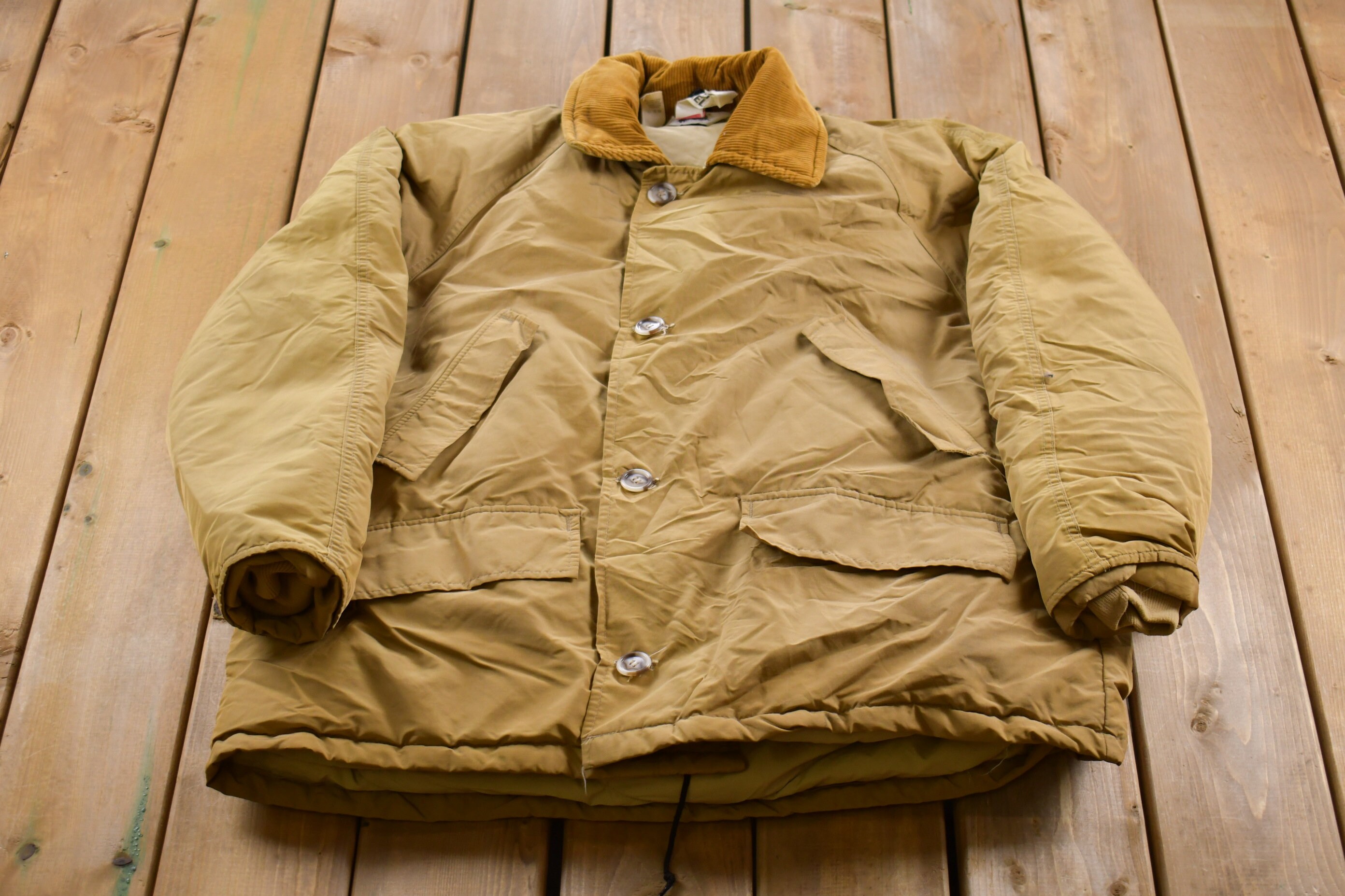 Corduroy Puffer Jacket - Etsy