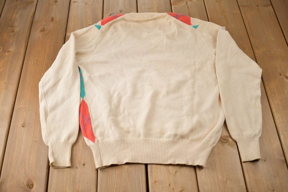 Vintage 1990s The Sporting Life Argyle Knit Crewn… - image 2