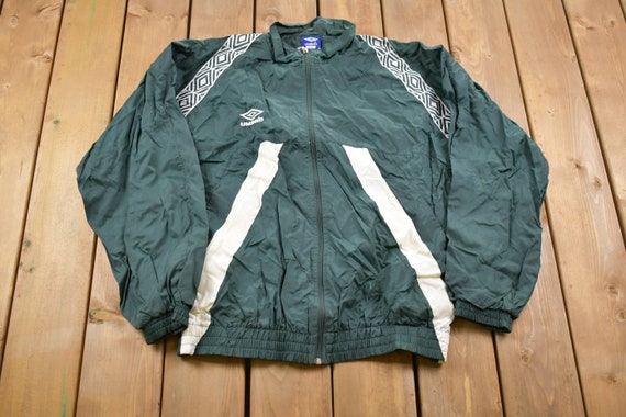 Vintage 1990s Umbro Full Zip Windbreaker Jacket / 90s Umbro / - Etsy