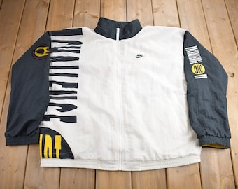 Vintage 1980s Nike Challenge Court Color Block Windbreaker Jacket / Streetwear / Vintage Nike Jacket / Nike Windbreaker / Size XL