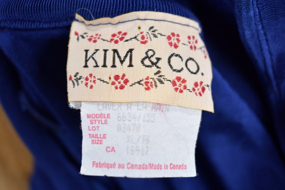 Vintage 1980s Kim & Co Button Down Shirt Dress / … - image 4