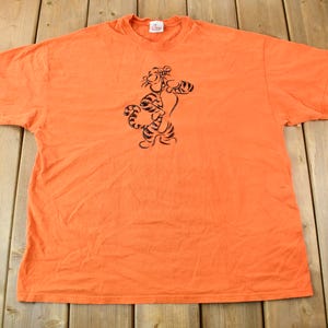 ヴィンテージ 1990 年代 ディズニーストア ティガー アップリケ カートゥーン T シャツ / 90 年代グラフィック T シャツ / ヴィンテージ ディズニー / ディズニー ワールド T シャツ / アメリカ製