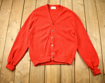 Wool Cardigan Sweater / Vintage 