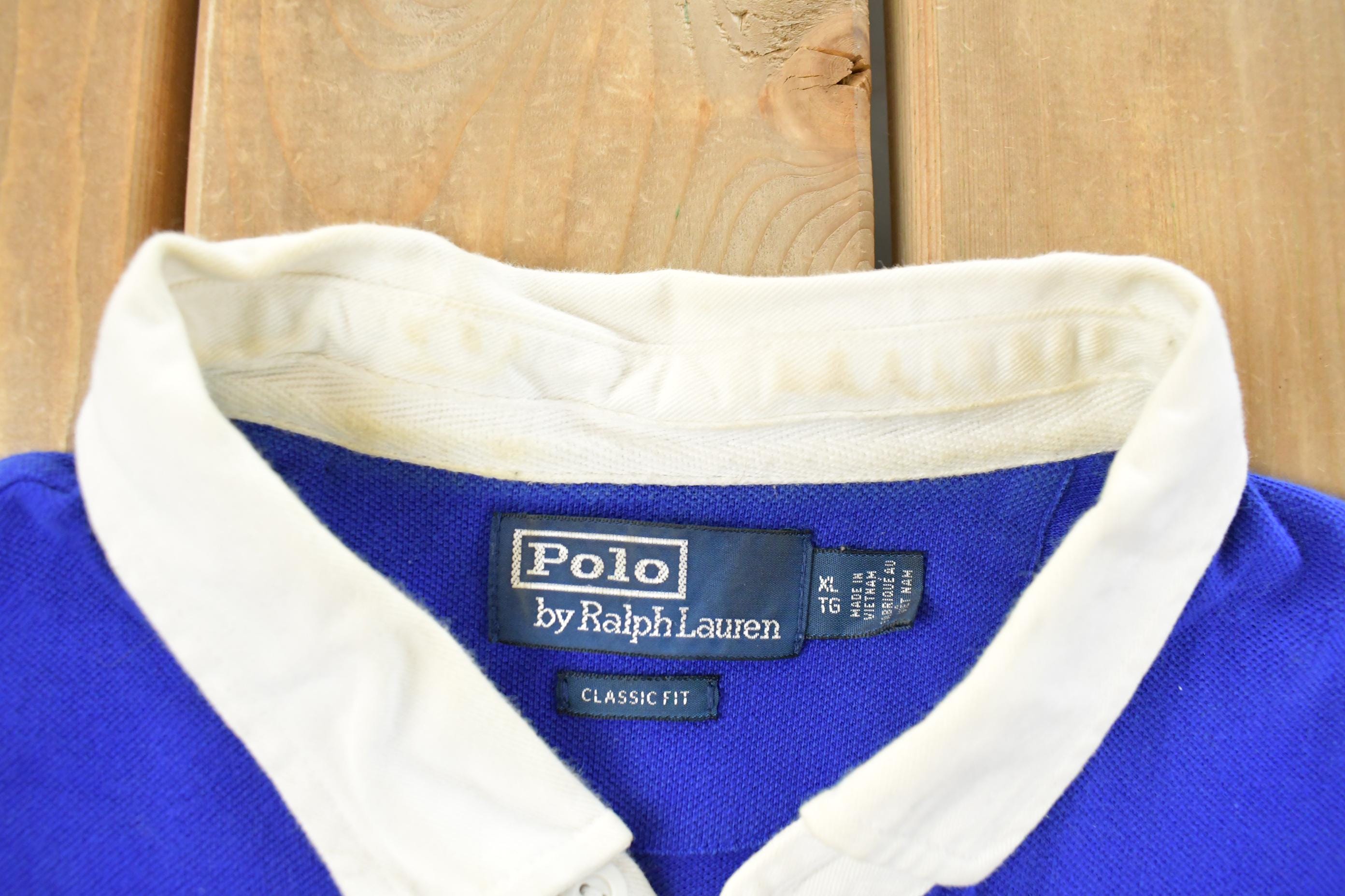 Vintage 1990s Ralph Lauren Hi Tech Rafting Club Polo Shirt Men's