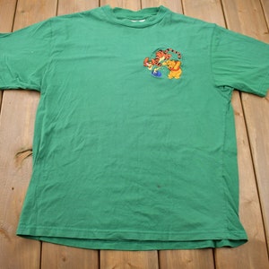ヴィンテージ 1990年代 くまのプーさん ティガー ハニー ディズニー ミッキー インク Tシャツ / 90年代 グラフィックTシャツ / ヴィンテージ ディズニー / 刺繍シャツ / オーバーサイズ