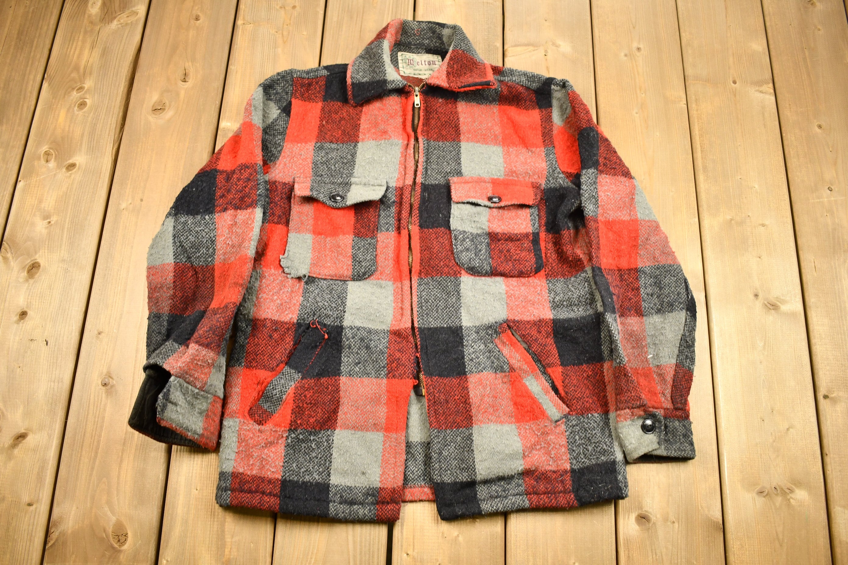 レディースEngland vintage melton coat.