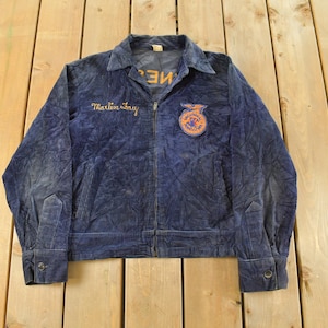 Ffa Jacket Blue Corduroy - Etsy