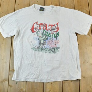 Vintage 1990s Crazy Cactus Single Stitch T-Shirt  / 90s Vintage Souvenir Tee / Rare Vacation Tee / Summer Shirt Made In USA