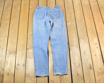 Vintage 1970s Lee Prest Black Jeans Pants Measure 31x28