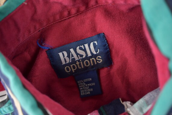 Vintage 1990s Basic Options Short Sleeve  Button … - image 4