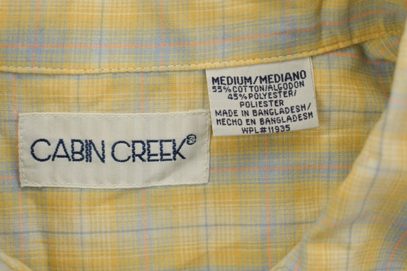 Vintage 1990s Cabin Creek Plaid Button Up Flannel… - image 6