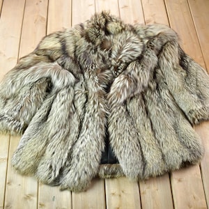 小物 SAGA FOX fur VTG 80s Saga Fox Silver Label Fur Jacket - Etsy