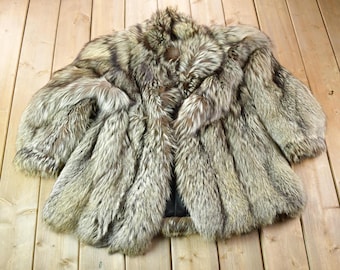 VTG 80s Saga Fox Silver Label Fur Jacket - Etsy