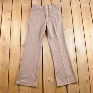 Vintage 1970s Flared Pants Size 30 x 32 / Flared Trousers / 70s Flares / Streetwear / Slacks  / Made In USA / True Vintage Flares