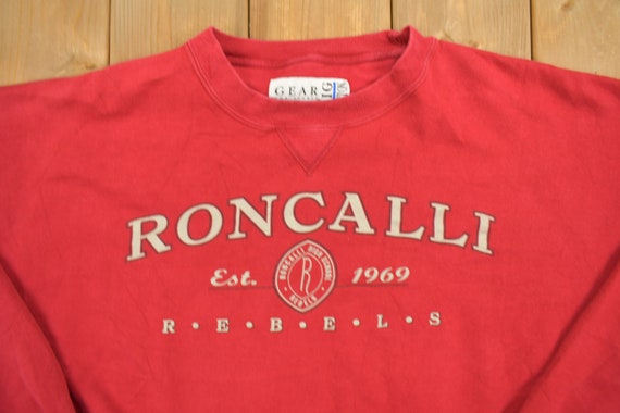Vintage Roncalli Rebels Embroidered Collegiate Cr… - image 3