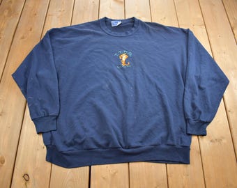 Vintage 1990s Disney Tigger TTFN Embroidered Crewneck