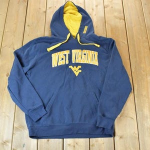 Vintage 1990s West Virginia Mountaineers University Hoodie / Vintage Collegiate / Made In USA / 90s College Crewneck / Preppy Sportswear