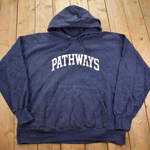 Vintage 1990s Pathways MV Sport - Pro Weave Graphic Hoodie - 2XL