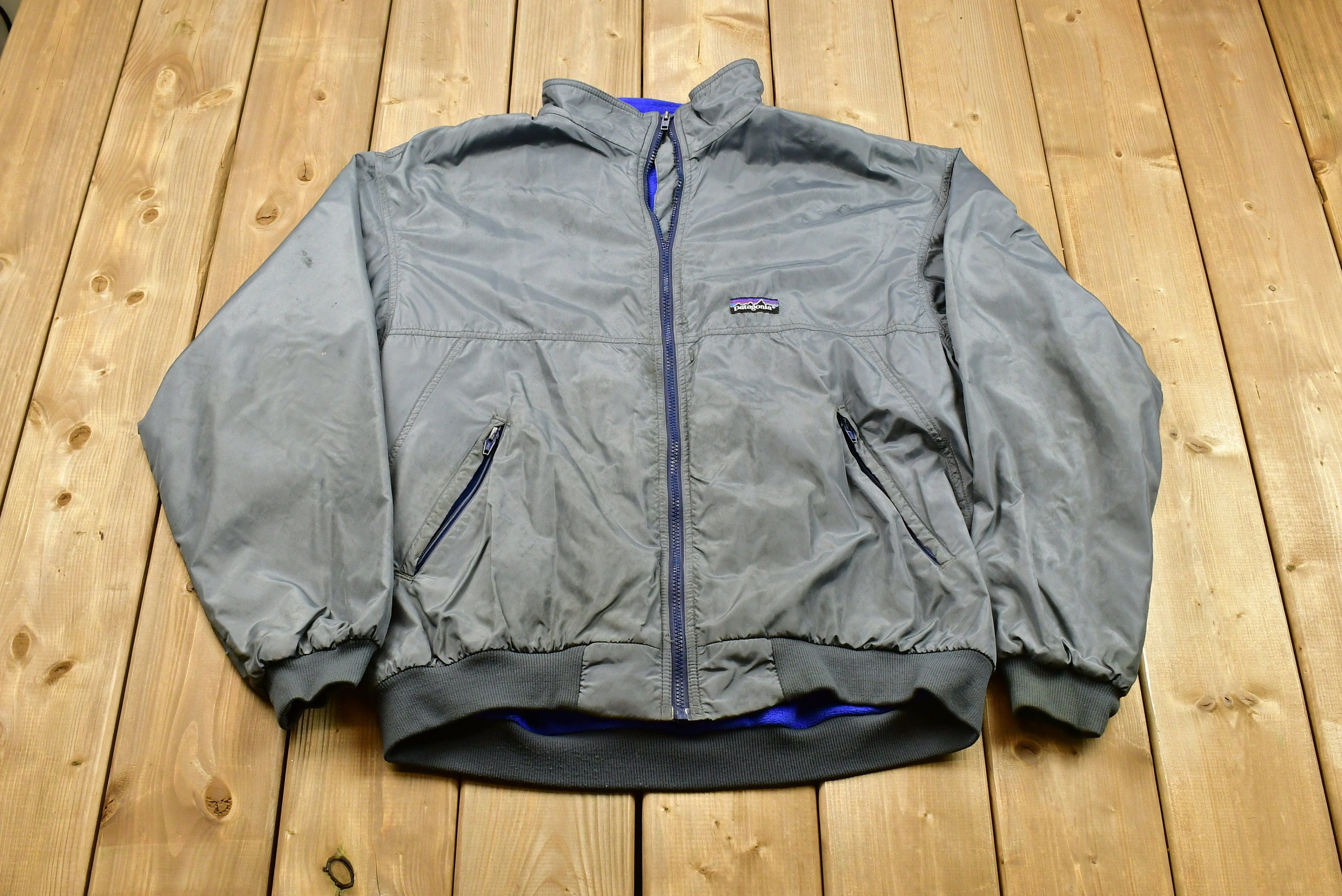 Vintage 1990s Patagonia Fleece Lined Windbreaker Jacket / - Etsy