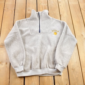 Vintage 1990s Hoban Quarter Zip Volleyball Fleece / Streetwear / Vintage Windbreaker / Vintage Fleece/ 90s Volleyball / Warm and Cozy
