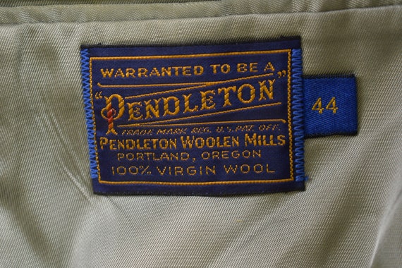 Vintage 1970s Pendleton 100% Wool Blazer / Wool J… - image 4