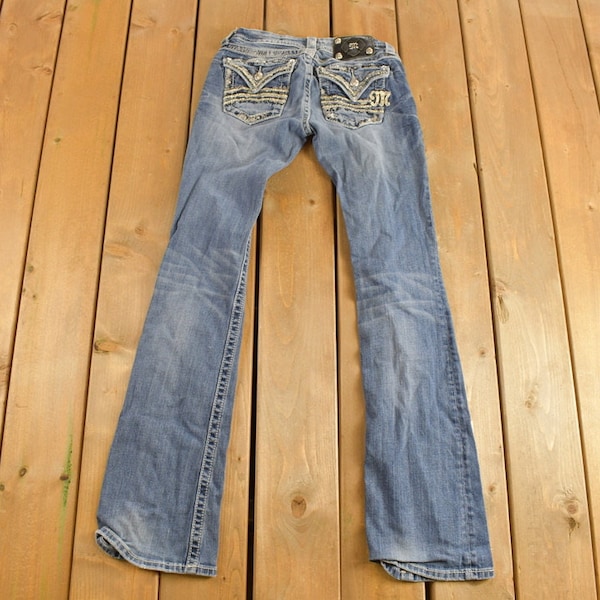 Vintage Y2K Miss Me Denim Jeans Größe 28 X 34 / American Vintage / Workwear / Streetwear / Vintage Hose / Bestickt