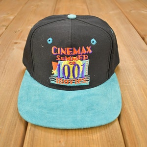 Vintage 1993 Cinemax Summer Of 1001 Movies Snap Back Hat / OSFA / 90s Hat / Souvenir Cap / Embroidered
