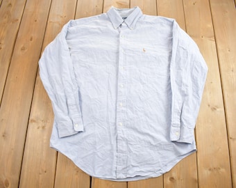 Vintage 1990s Ralph Lauren Yarmouth Button up Shirt - Etsy