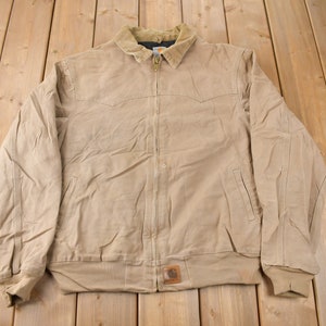 Vintage 1990s Beige Carhartt Santa Fe Jacket  Size XL