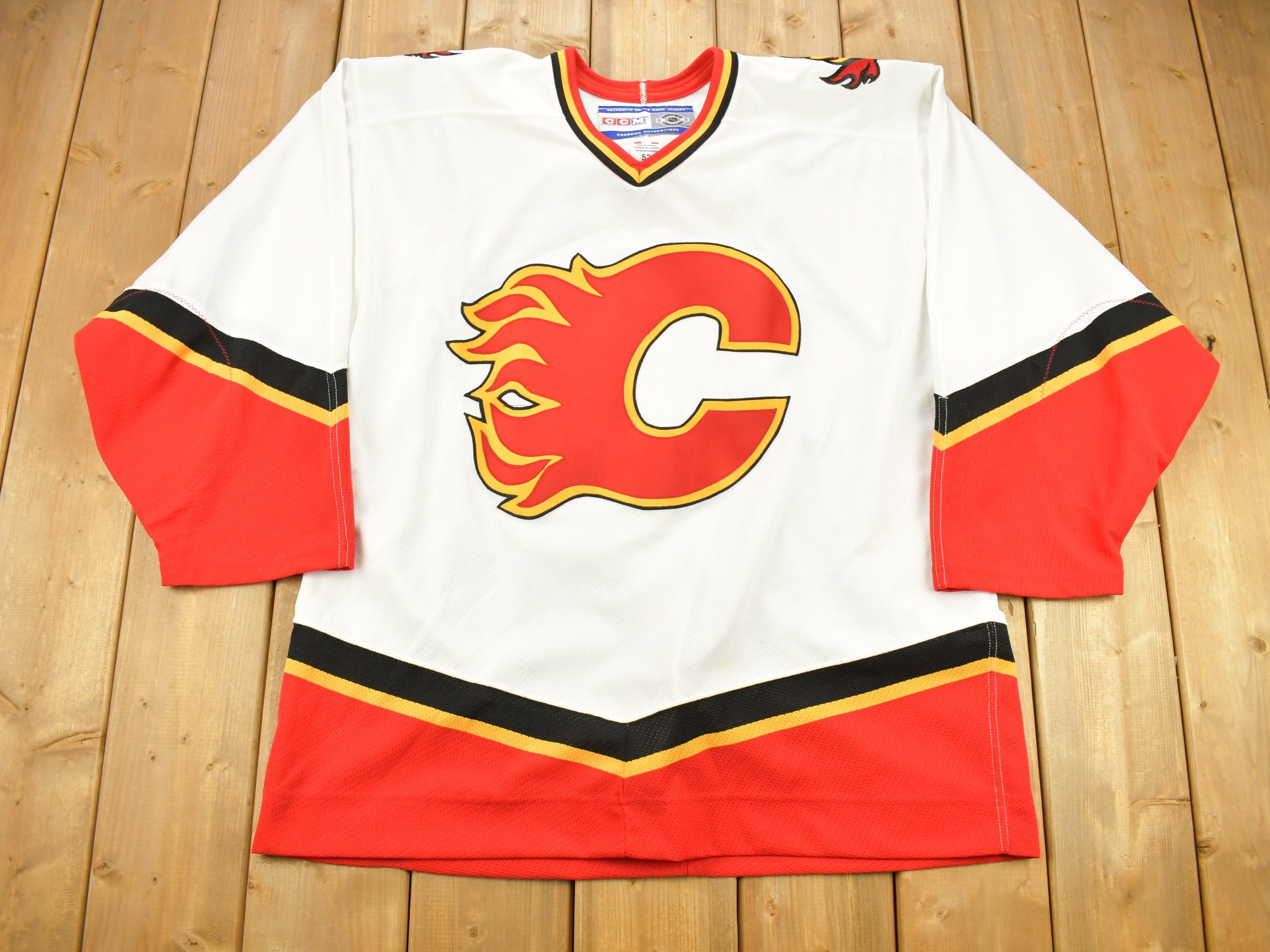 Vintage Calgary Flames Jersey Alternate Blasty Horse NHL Grail