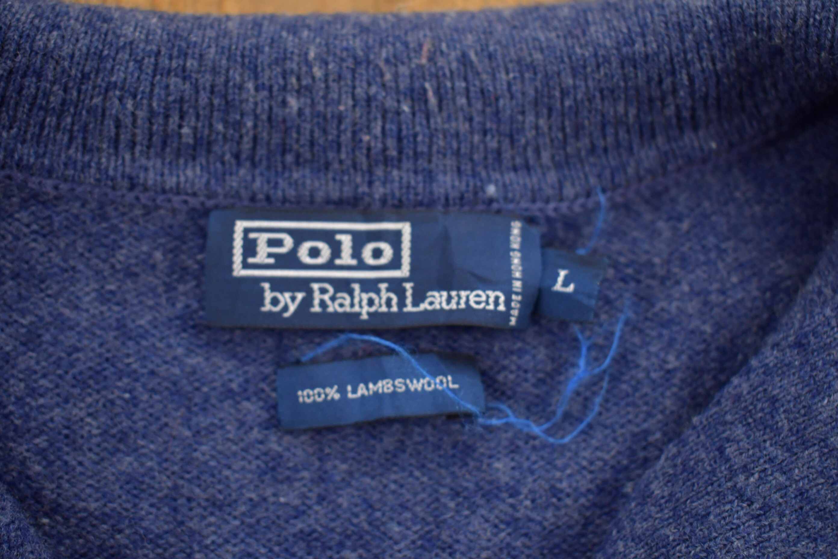 Vintage 1990s Polo Ralph Lauren Lambswool Knitted Sweater 
