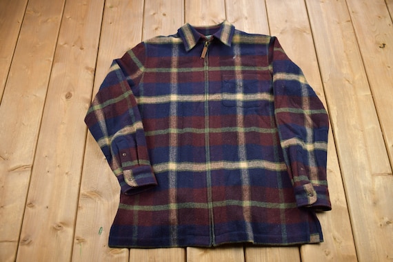 Vintage 1990s Ralph Lauren 100% Lambs Wool Zip up Blazer / Vintage