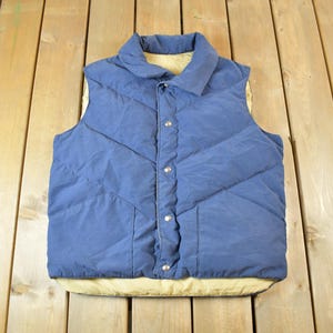 Vintage 1970s Reversible Multicolour Vest / Outdoorsman / Bubble Vest / Streetwear / 70s Vest / Snap Button