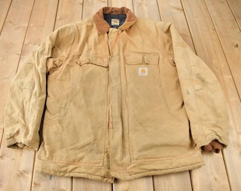 vintage carhartt baby ジャケット 2T Carhartt Baby Boys' Full-Zip Insulated Hooded Canvas Jacket