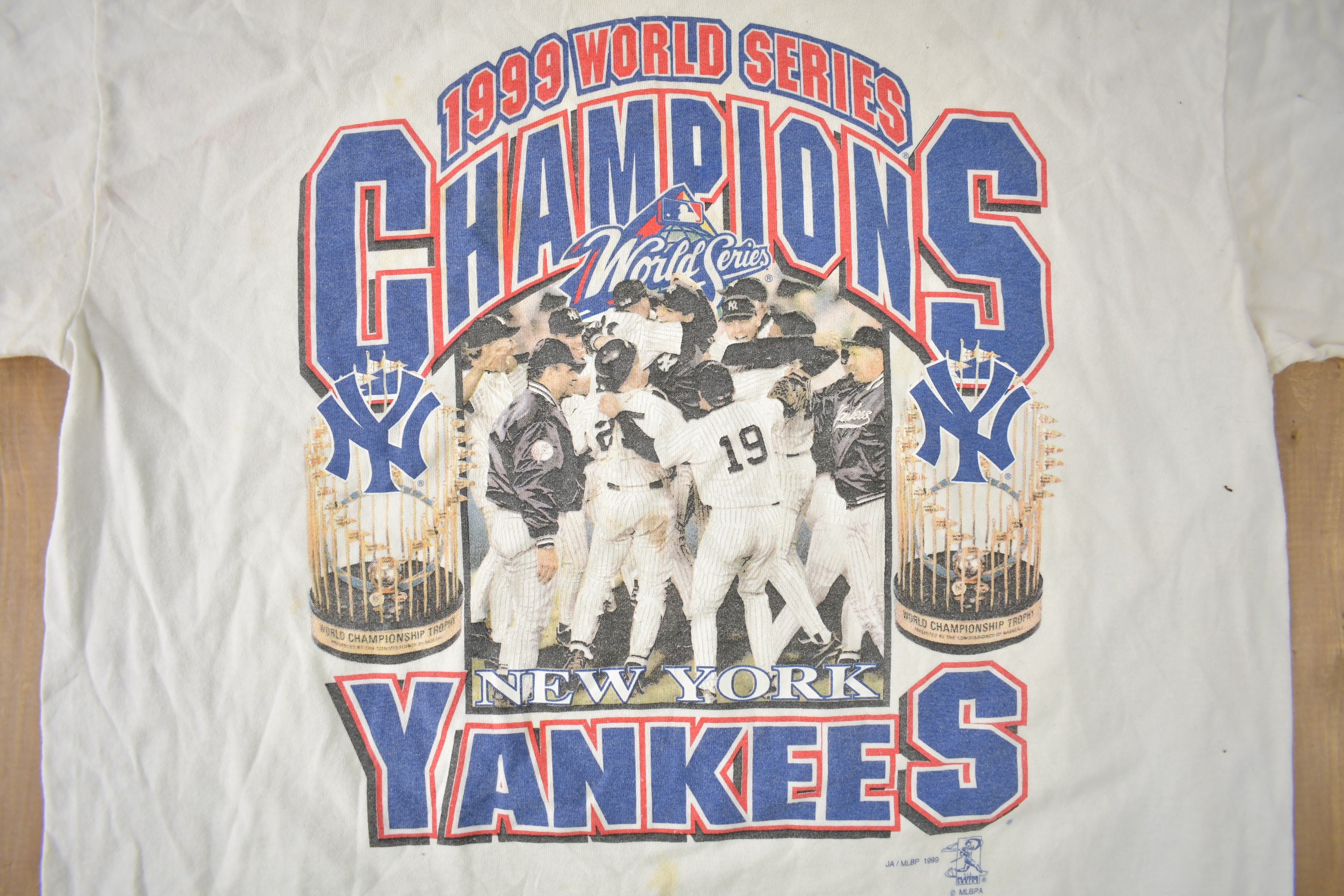 Vintage 1999 New York Yankees MLB World Champions Baseball Graphic 
