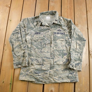 Vintage 1990s Military Digital Camo Button Up Shirt / USMC / US Army / Militaria / Patchwork / U.S. Army Top / Authentic Military Gear