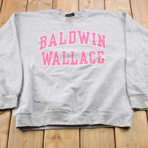 Vintage 1990s University of Baldwin Wallace Collegiate Crewneck / Embroidered / NCAA Sweatshirt / Sportswear / Americana / MV Sport