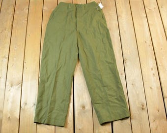Vintage 1960s Army Pants / Made in  /  Vintage / Workwear / Streetwear / Vintage Pants