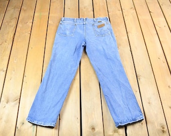 Vintage 2000's Relaxed Fit Wrangler Blue Jeans 34 x 27 / Wrangler Western Denim / Streetwear Fashion / Vintage Pants