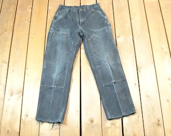 Vintage 1990s Carhartt Double Knee Work Pants Size 29 X 27.5