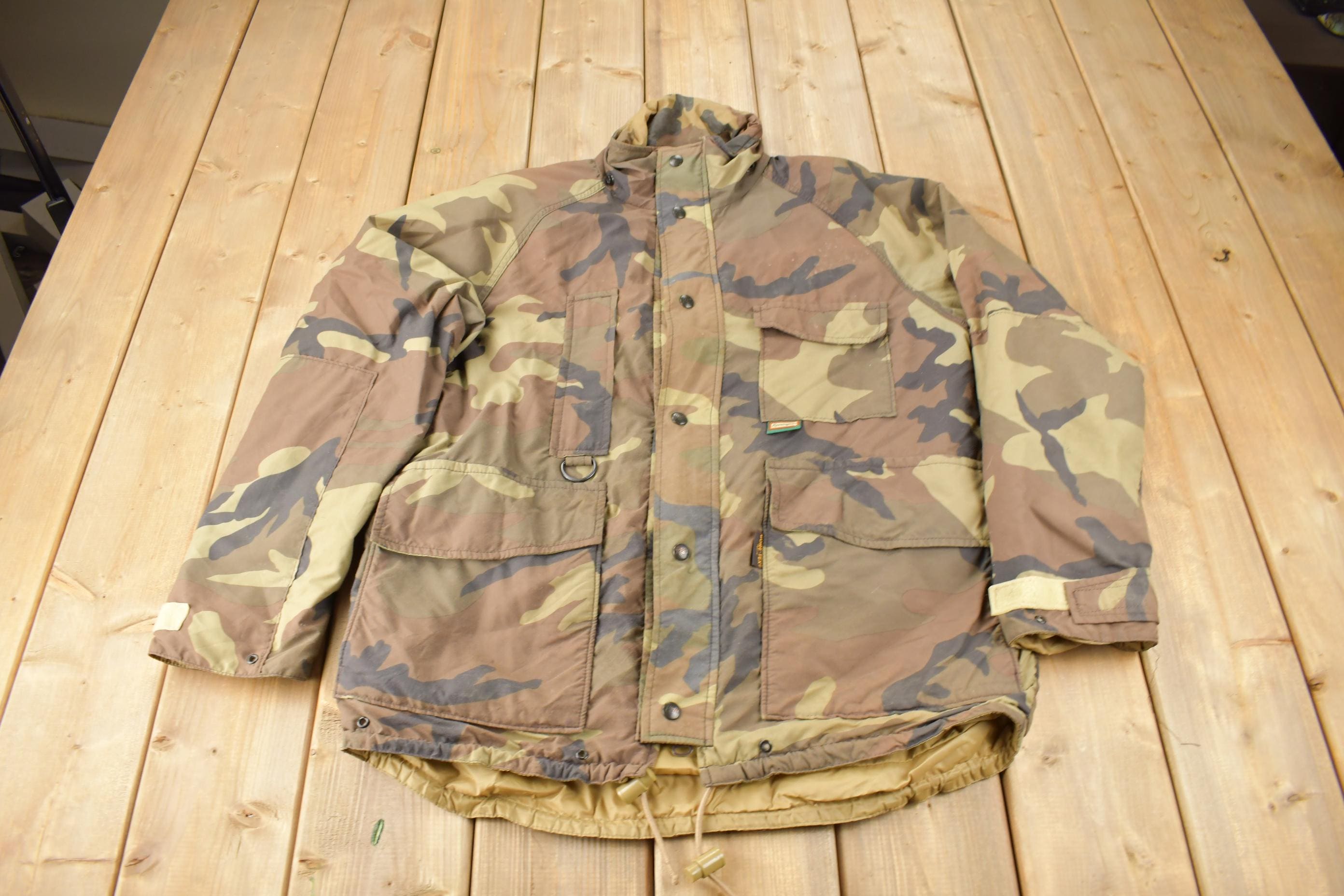 Vintage 1990s Remington Camouflage Gore-tex Jacket / Made in USA 