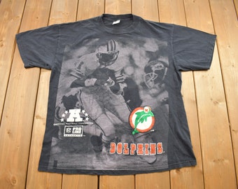 Vintage jaren 90 Miami Dolphins NFL voetbal T-shirt / NFL Pro Line / jaren 90 Streetwear / Athleisure / Sportkleding / Dolphins Tee