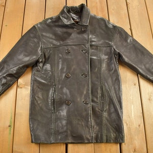 Vintage 90's Long Black Leather Jacket by Danier - Large - Etsy Vintage 90's Long Black Leather Jacket by Danier - Large - Etsy