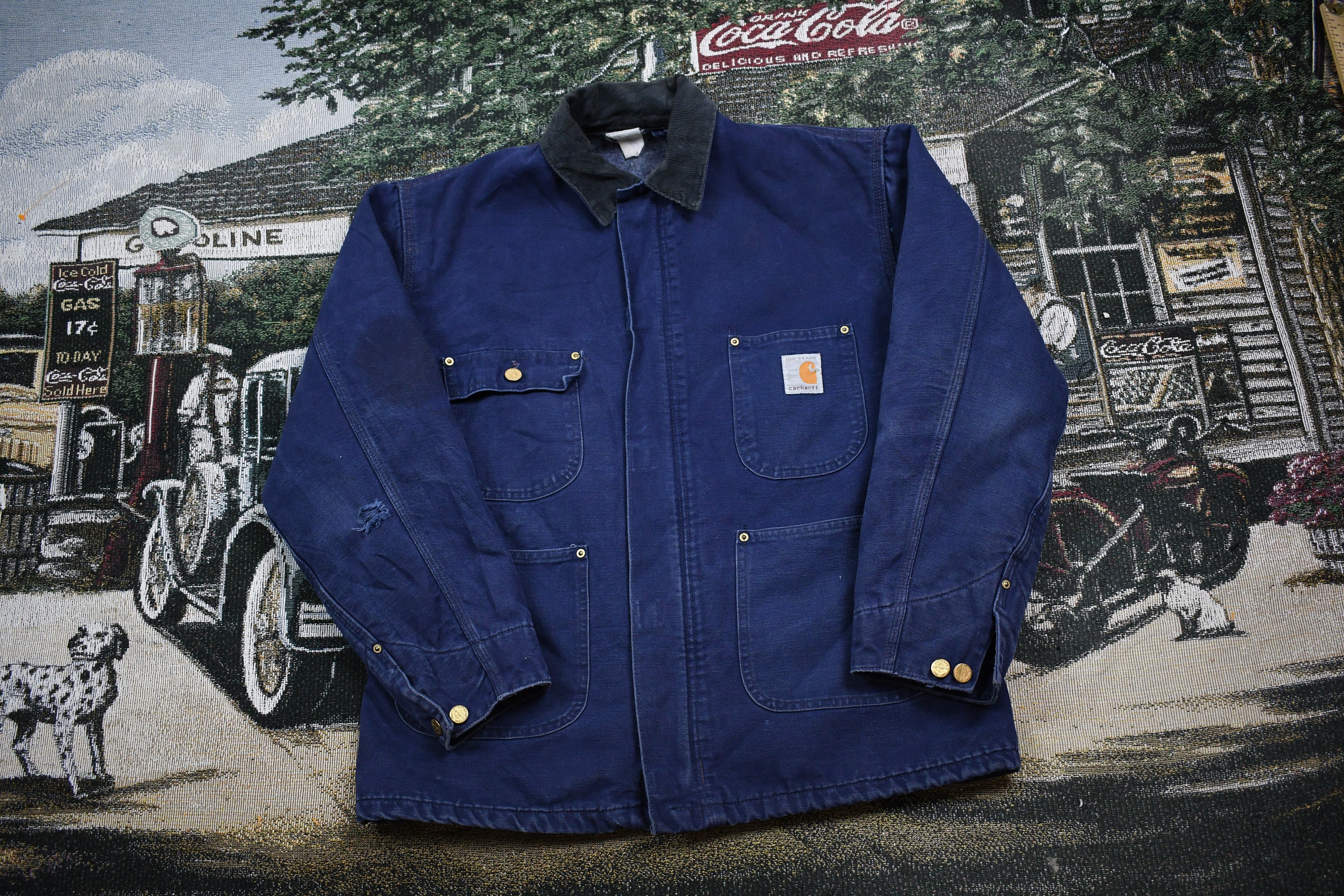 ジャケット・アウター '89 Carhartt 100th anniversary chorecoat 1989 Carhartt 100th Anniversary Chore Coat 44 | eBay