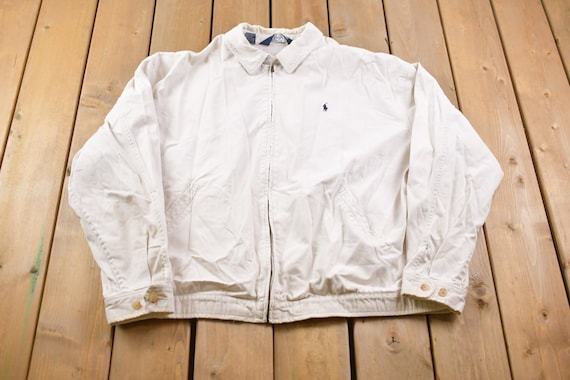 Vintage 1990s Polo Ralph Lauren Embroidered Logo Golf Jacket