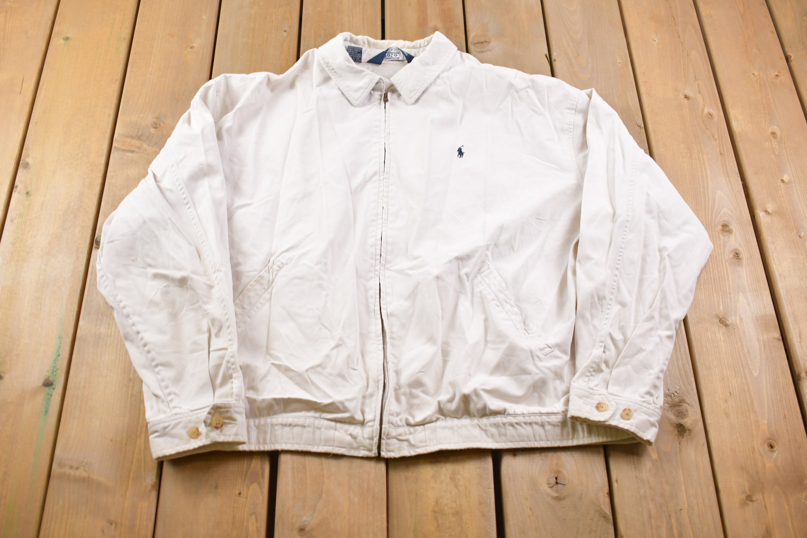 Vintage 1990s Polo Ralph Lauren Embroidered Logo Golf Jacket