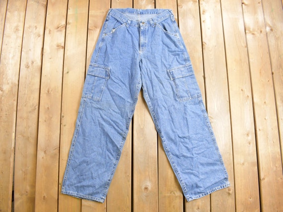 Vintage 1980s Lee Dungarees Carpenter Jeans Size … - image 2